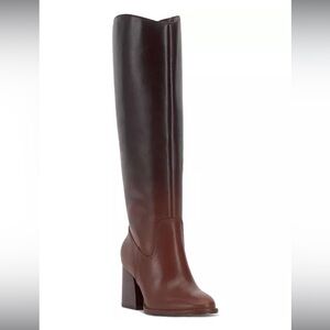 Elegant Brown Knee-High Leather Boots
